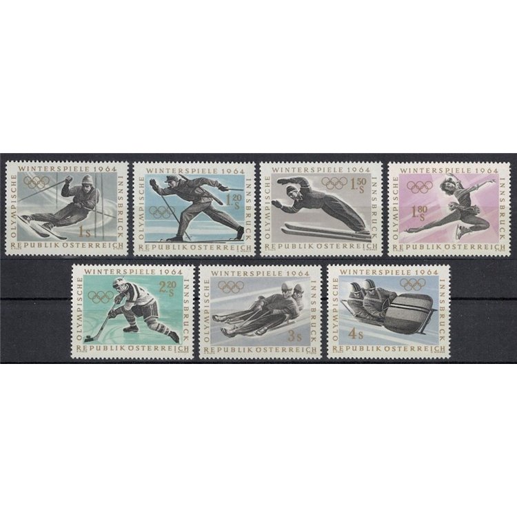 AUSTRIA 1963 Olimpiadi invernali di Innsbruck 7v MNH**