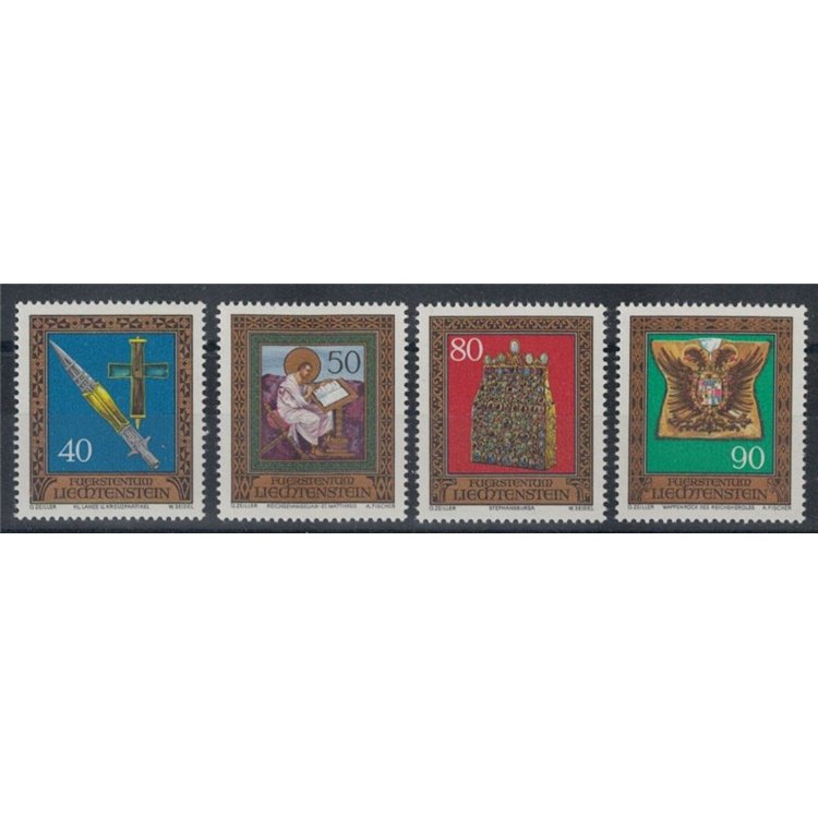 LIECHTENSTEIN 1977 Imperial Treasury of Vienna 4v MNH**