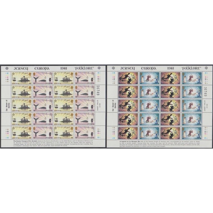 JERSEY 1981 Europe 2 m/s MNH**