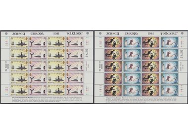 JERSEY 1981 Europa 2 MF MNH**