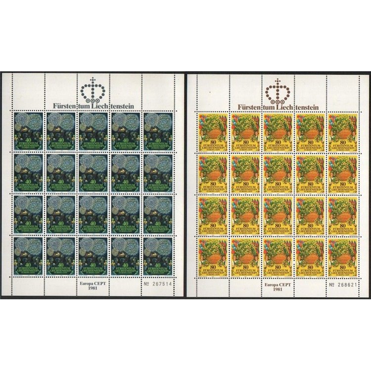 LIECHTENSTEIN 1981 Europe 2 m/s MNH**