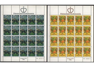 LIECHTENSTEIN 1981 Europe 2 m/s MNH**