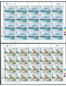 CIPRO 1986 Europa 2 MF MNH**