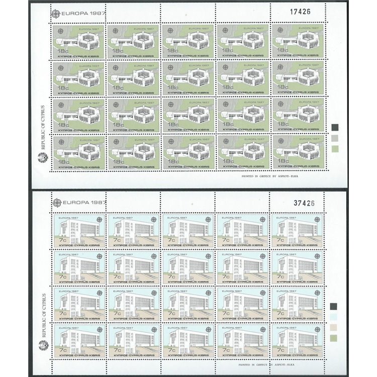 CYPRUS 1987 Europe 2 m/s MNH**
