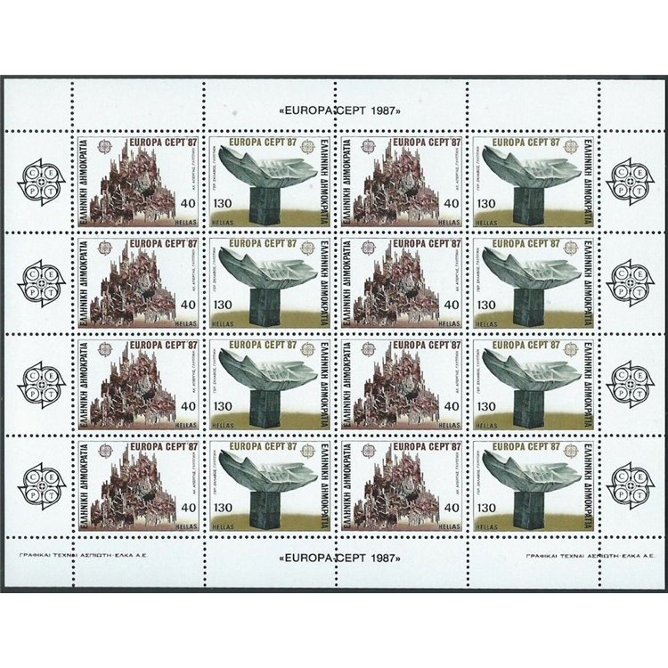 GRECIA 1987 Europa MF MNH**