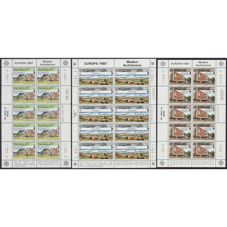 JERSEY 1987 Europe 3 m/s MNH**