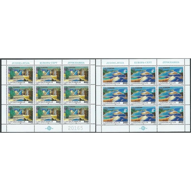 JUGOSLAVIA 1987 Europa 2 MF MNH**