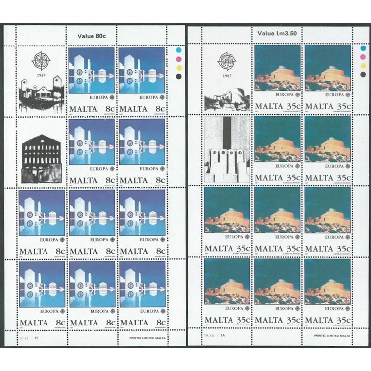 MALTA 1987 Europa 2 MF MNH**