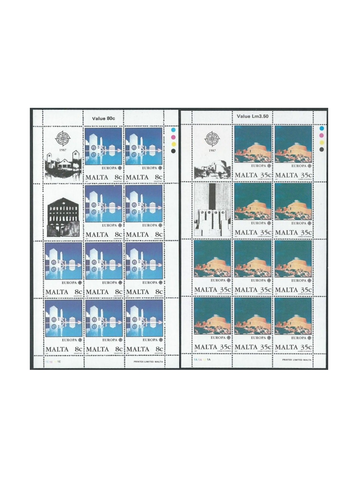 MALTA 1987 Europe 2 m/s MNH**
