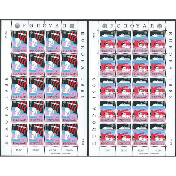 FAEROER 1988 Europa 2 MF MNH**