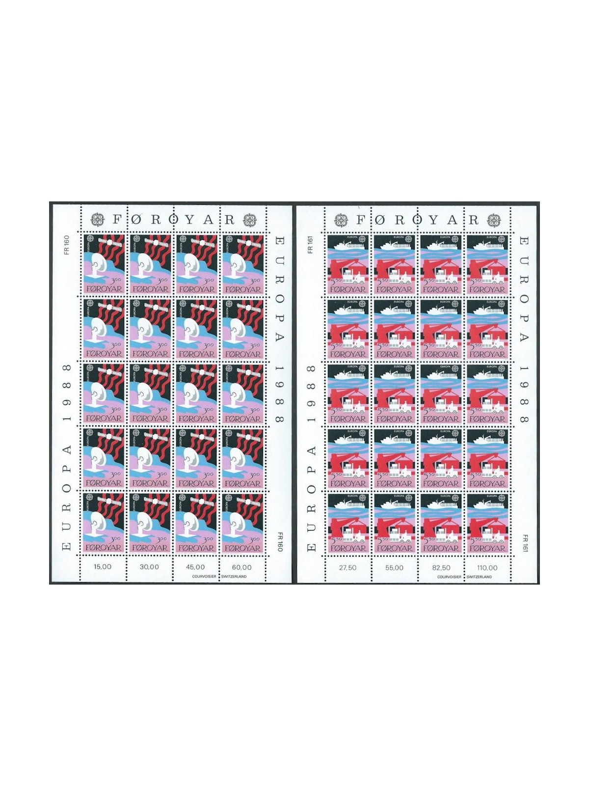 FAEROER 1988 Europa 2 MF MNH**