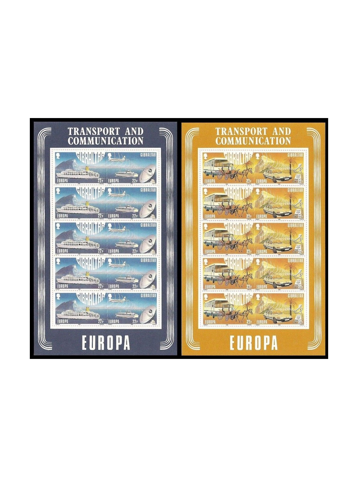 GIBILTERRA 1988 Europa 2 MF MNH**