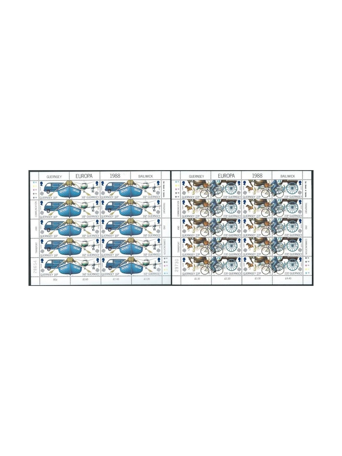 GUERNSEY 1988 Europe 2 m/s MNH**