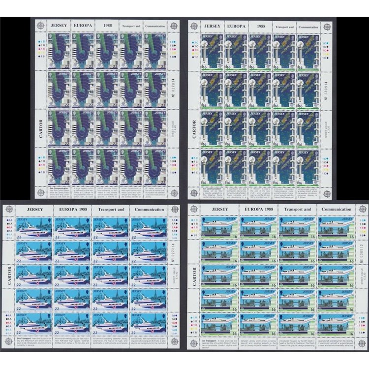 JERSEY 1988 Europe 4 m/s MNH**