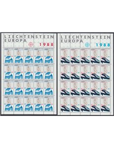 LIECHTENSTEIN 1988 Europe 2 m/s MNH**