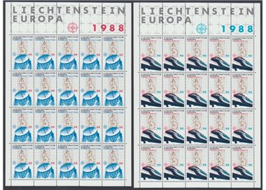 LIECHTENSTEIN 1988 Europe 2 m/s MNH**