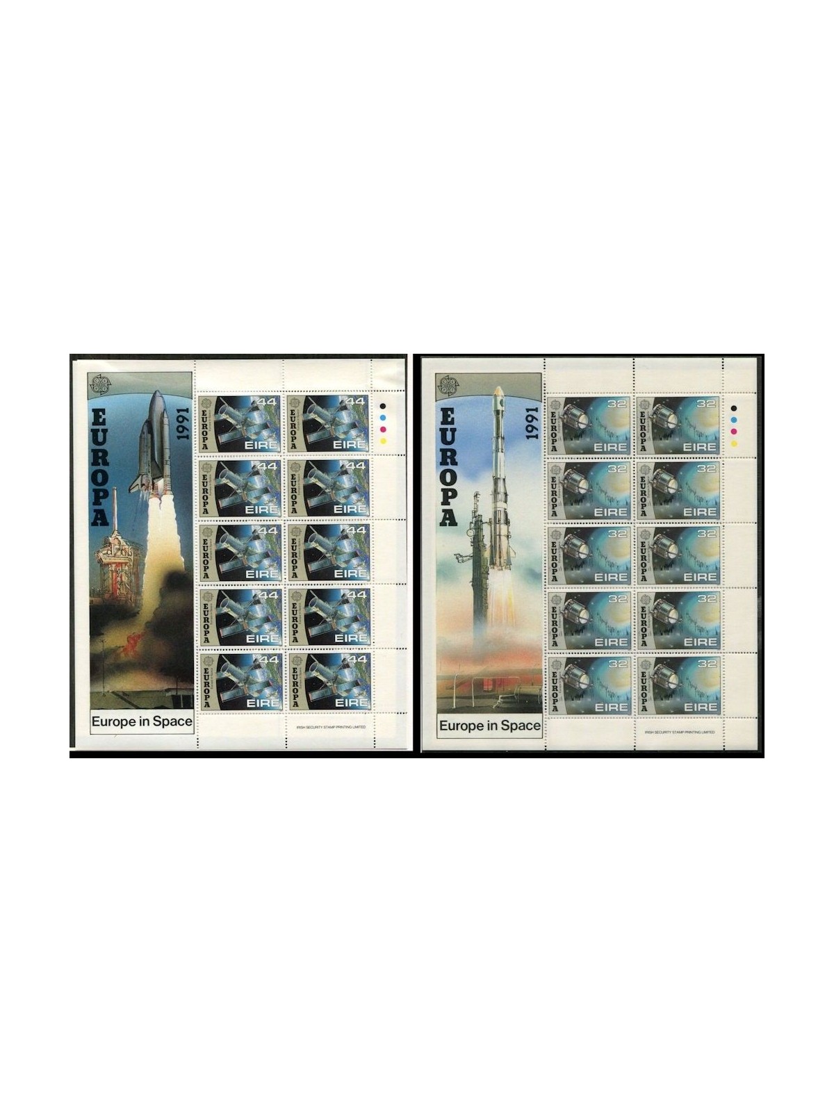 IRLANDA 1991 Europa 2 MF MNH**