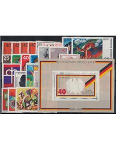 GERMANY BRD 1974 Complete Year 34v + 1 s/s MNH**