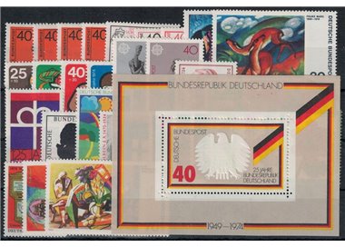 GERMANIA BRD 1974 Annata Completa 34v + 1 BF MNH**