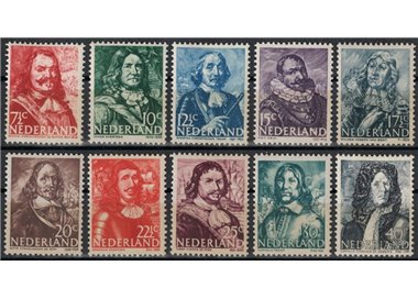 NETHERLANDS 1943-44 Admirals 10v MNH**