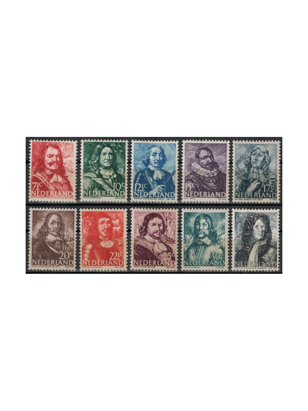 OLANDA 1943-44 Ammiragli 10v MNH**