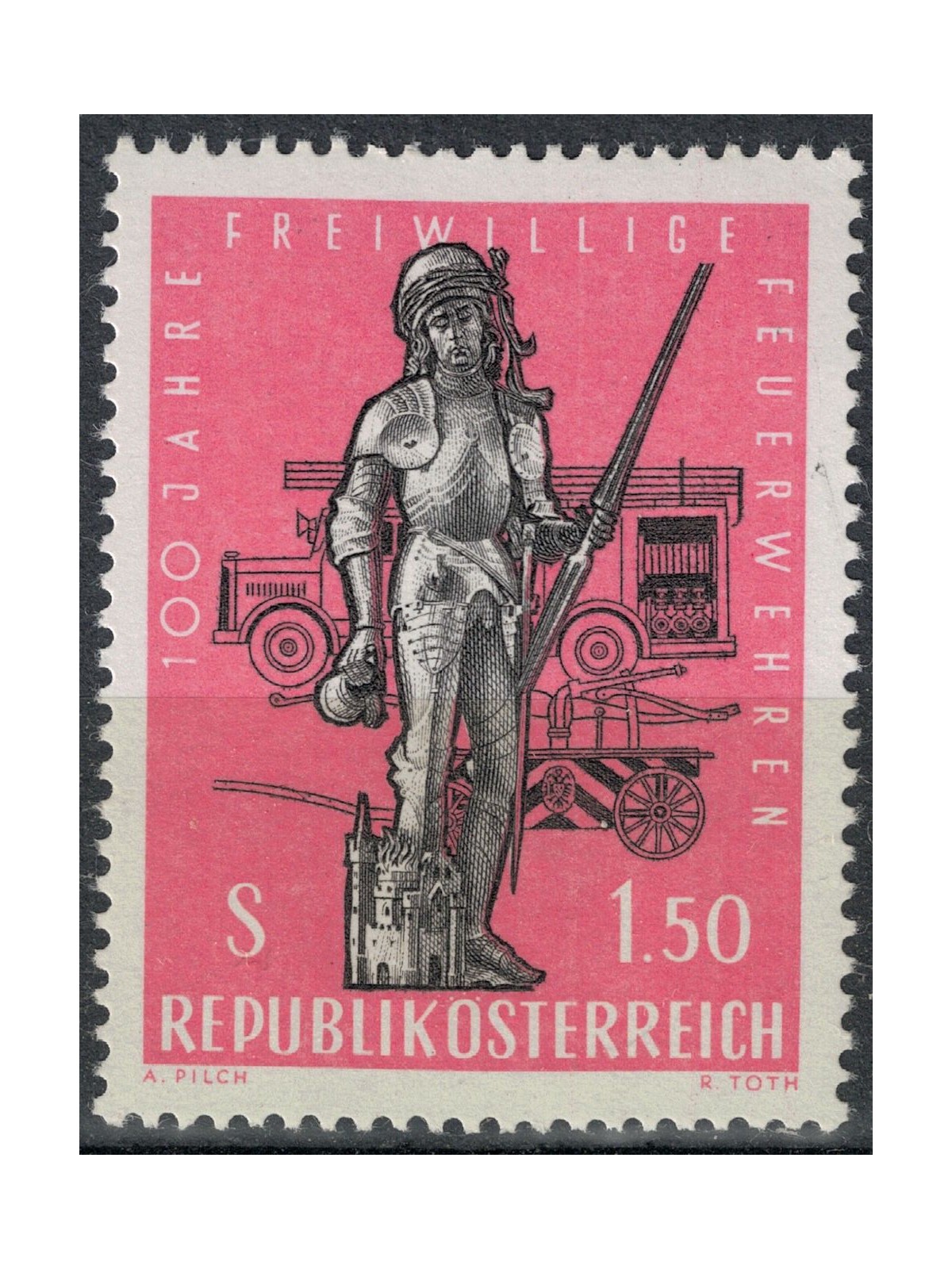 AUSTRIA 1963 Volunteer Firefighters MNH**