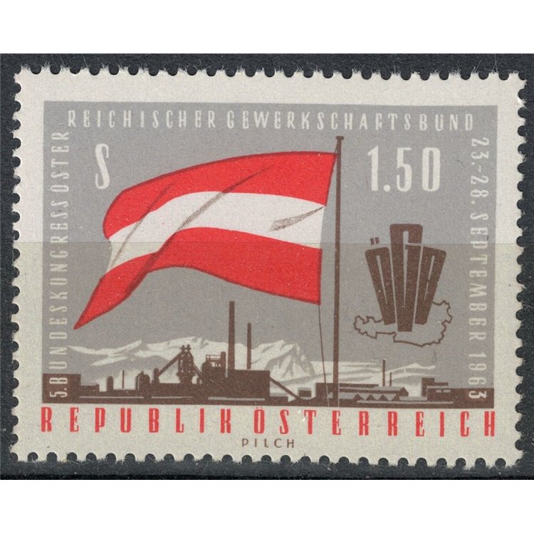 AUSTRIA 1963 Congresso dei sindacati MNH**