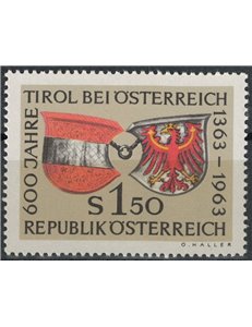 AUSTRIA 1963 Integrazione del Tirolo MNH**