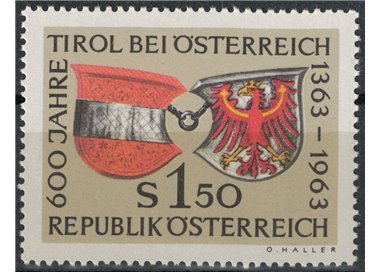 AUSTRIA 1963 Integration of Tyrol MNH**