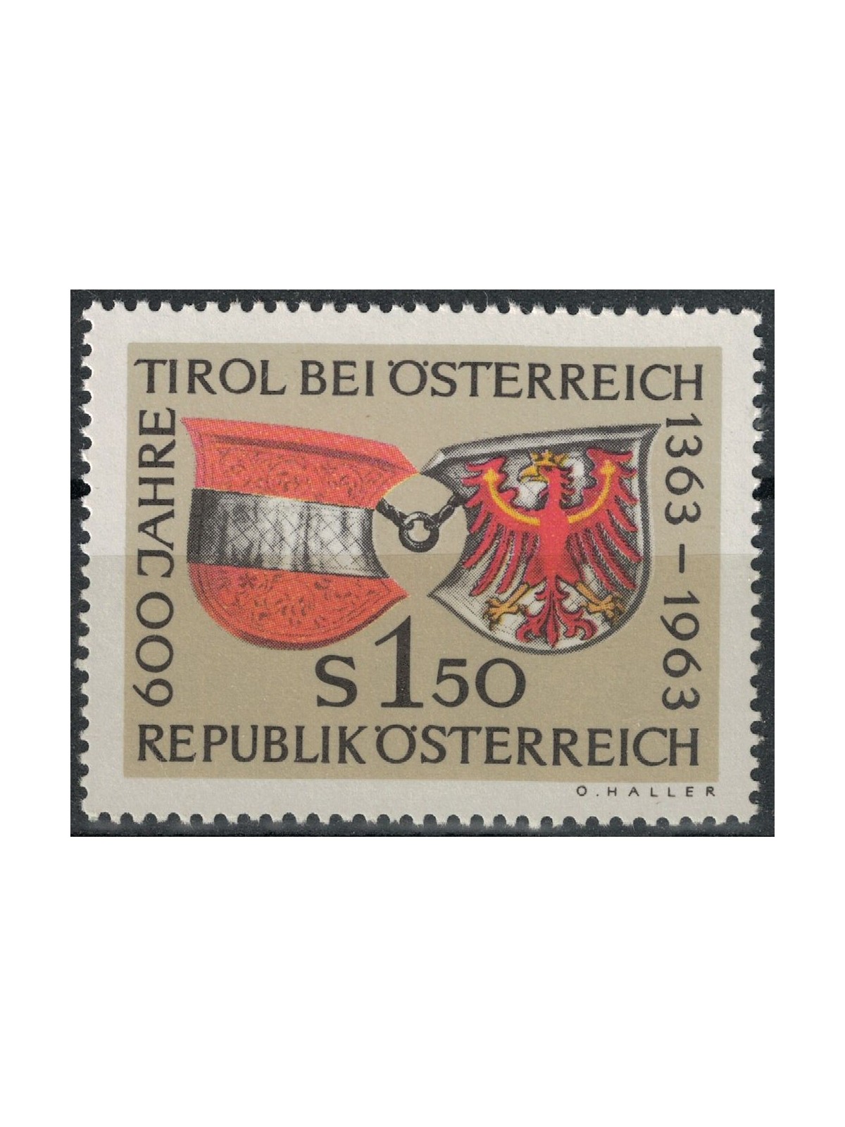 AUSTRIA 1963 Integrazione del Tirolo MNH**