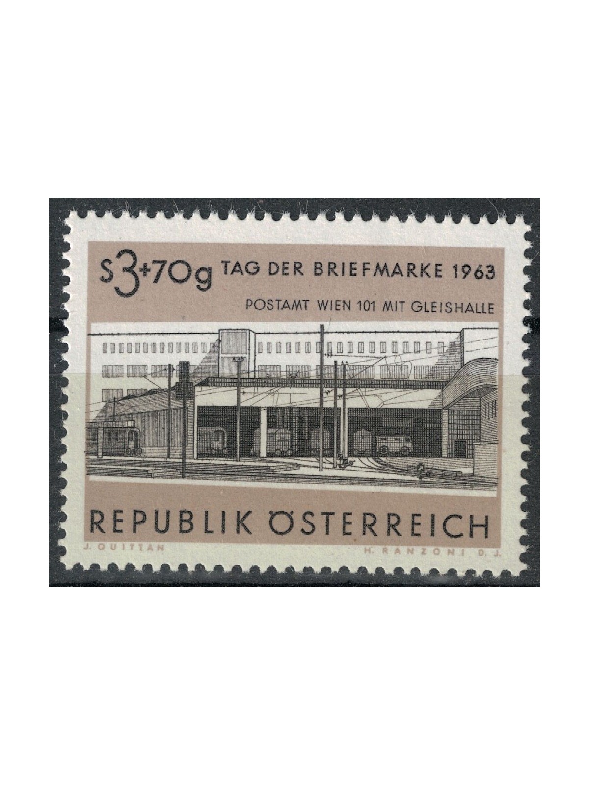 AUSTRIA 1963 Giornata del francobollo MNH**