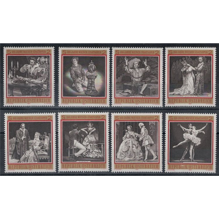 AUSTRIA 1969 Vienna State Opera 8v MNH**