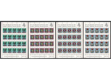 LIECHTENSTEIN 1977 Signs of the Zodiac 4 m/s MNH**