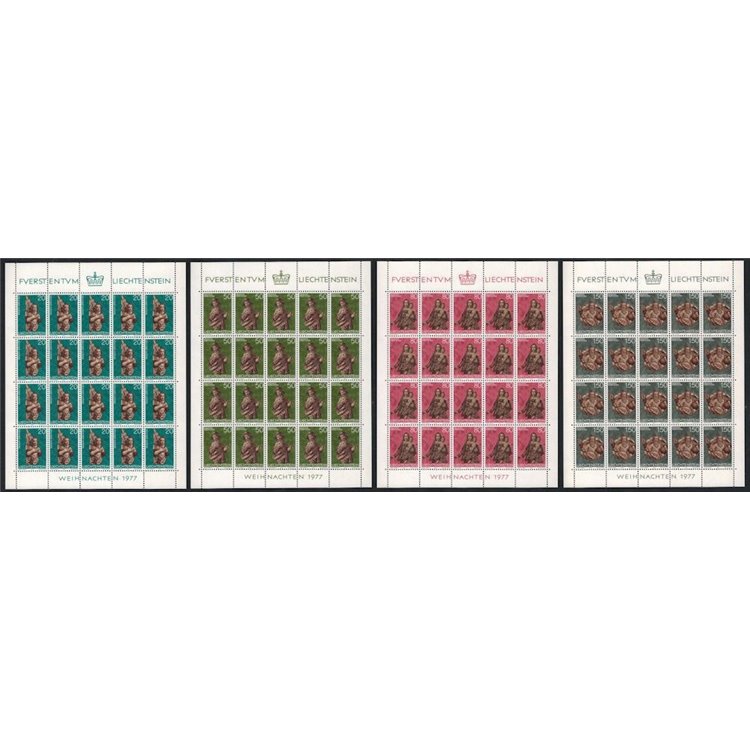 LIECHTENSTEIN 1977 Christmas 4 m/s MNH**