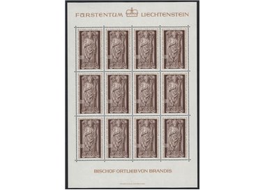LIECHTENSTEIN 1976 Sarcofago del Vescovo Brandis MF MNH**
