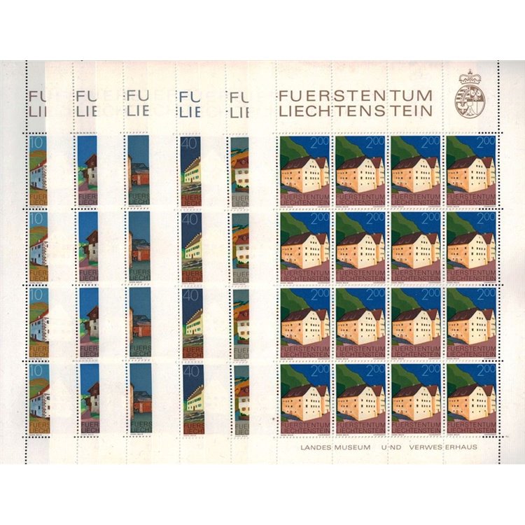 LIECHTENSTEIN 1978 Characteristic buildings (2) 6 m/s MNH**