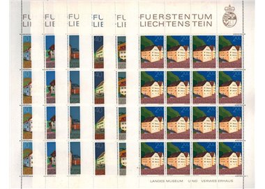 LIECHTENSTEIN 1978 Characteristic buildings (2) 6 m/s MNH**