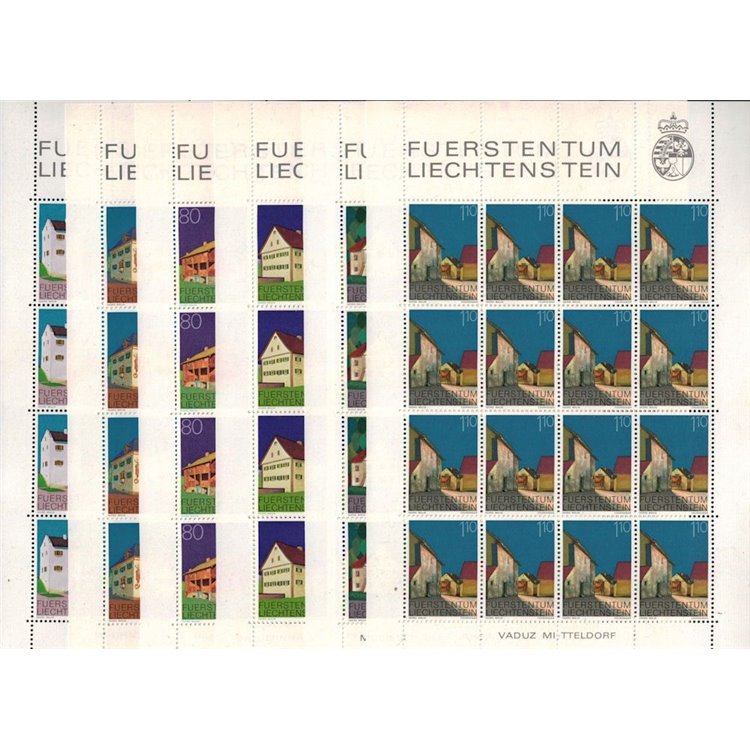 LIECHTENSTEIN 1978 Edifici caratteristici (1) 6 MF MNH**
