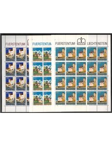 LIECHTENSTEIN 1986 Vaduz Castle 3 m/s MNH**