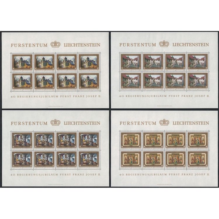 LIECHTENSTEIN 1978 Principe Francesco Giuseppe II 4 MF MNH**