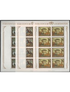 LIECHTENSTEIN 1978 Paintings, horses and carriage 3 m/s MNH**