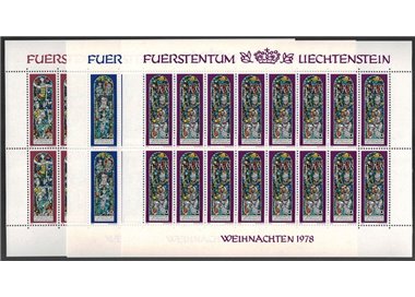 LIECHTENSTEIN 1978 Natale 3 MF MNH**
