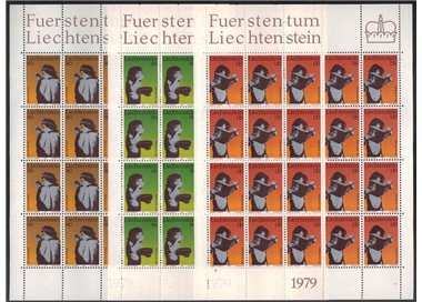 LIECHTENSTEIN 1979 Year of the Child 3 m/s MNH**