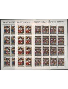 LIECHTENSTEIN 1979 Vetrate con stemmi 3 MF MNH**