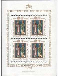 LIECHTENSTEIN 1979 Patron Saints m/s MNH**