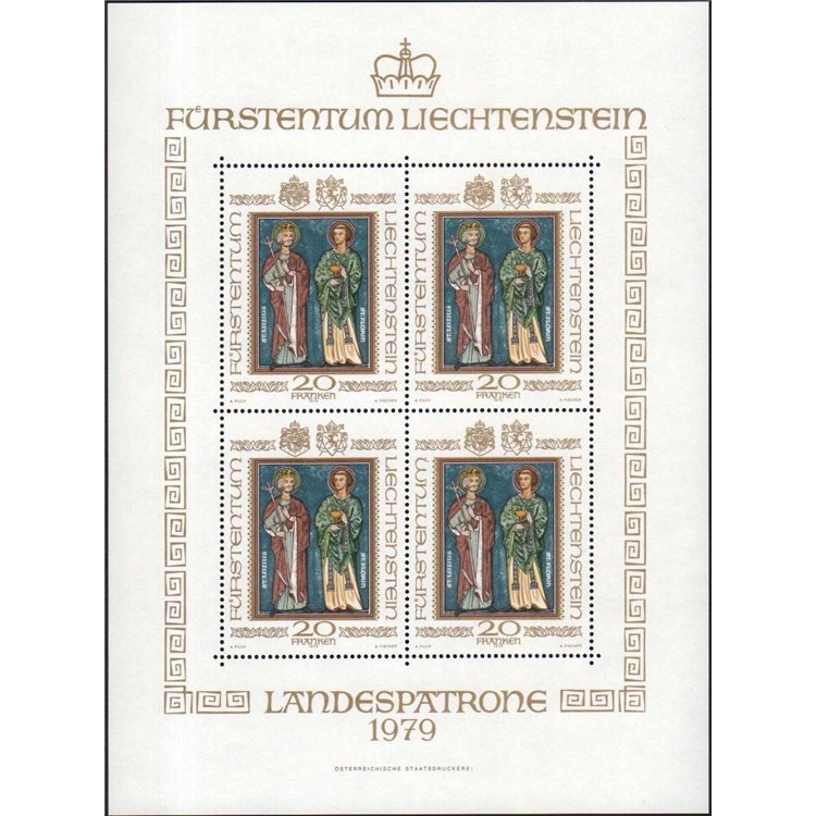 LIECHTENSTEIN 1979 Santi Patroni MF MNH**