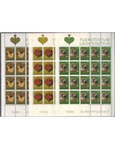 LIECHTENSTEIN 1980 Antichi attrezzi 3 MF MNH**