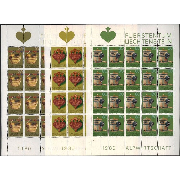 LIECHTENSTEIN 1980 Ancient tools 3 m/s MNH**