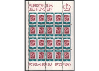 LIECHTENSTEIN 1980 Museo Postale di Vaduz MF MNH**