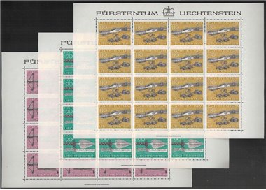 LIECHTENSTEIN 1980 Ancient hunting weapons 3 m/s MNH**